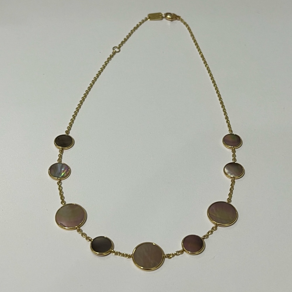 Ippolita Polished Rock Candy 18K Yellow Gold & Mother-Of-Pearl Necklace π - Picture 5 of 14